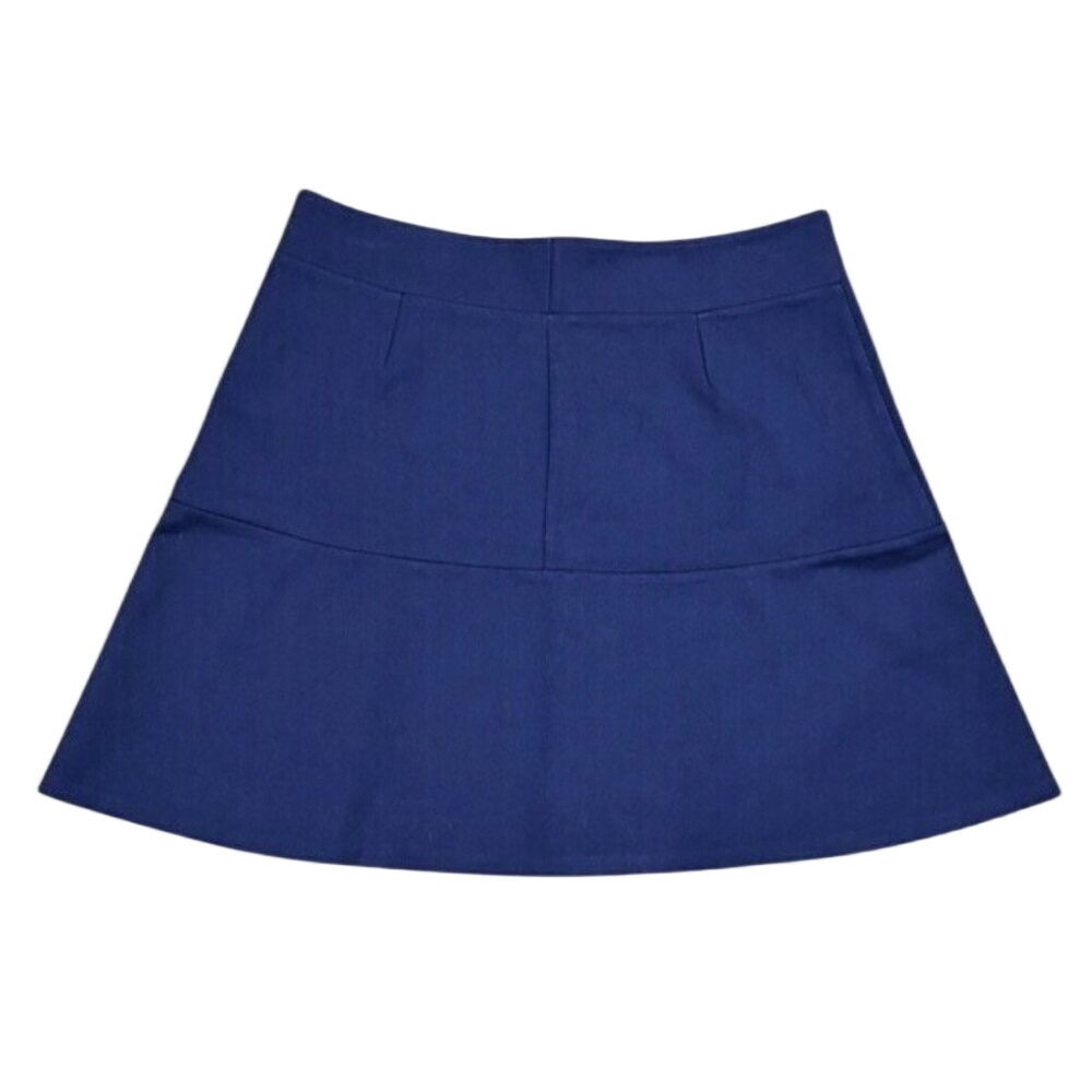 Vineyard Vines Small Blue A-Line Mini Skirt Stretch Pull-on Ponte Elastic Waist